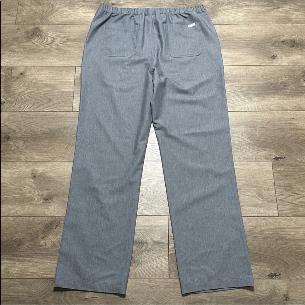Figs Pisco Basic Gray Scub Pants‎ Size Large
